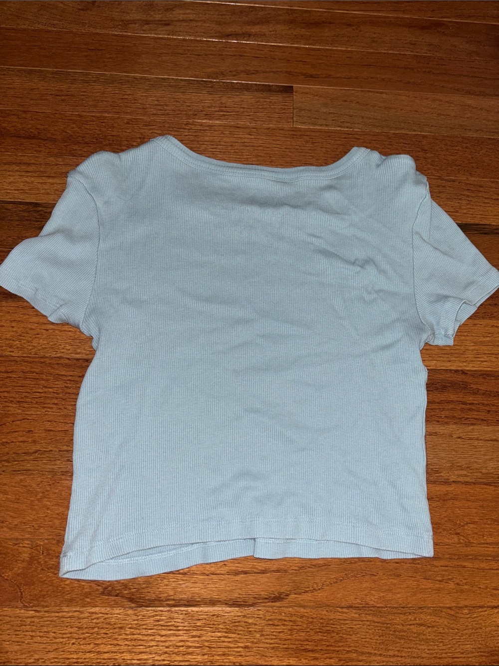 TJ Maxx Social Culture Blue “You Just Got Served” Baby Tee Women’s Size Small - Picture 4 of 4